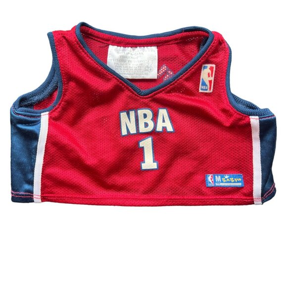 Build-A- Bear 2-Pc NBA Sports Shirt & Denim Shorts - Picture 3 of 9